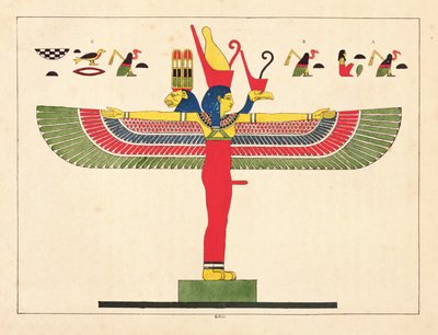 Egyptian Goddess, Illustration from Pantheon Egyptien: Collection des Personnages Mythologiques de l